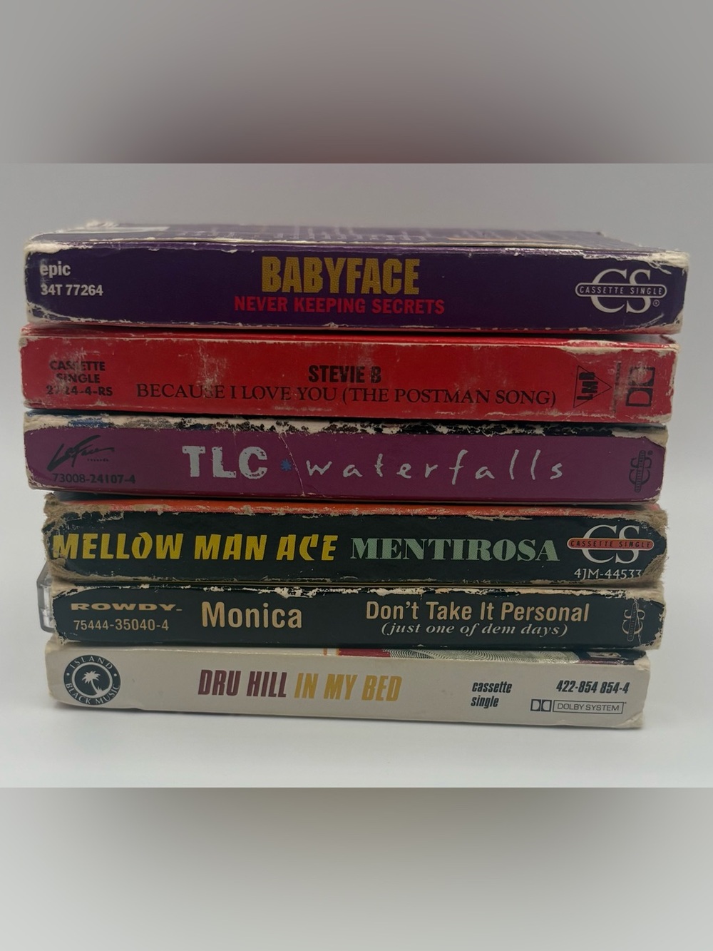 Vintage Music Cassette Stack of classic 90’s singles!!!